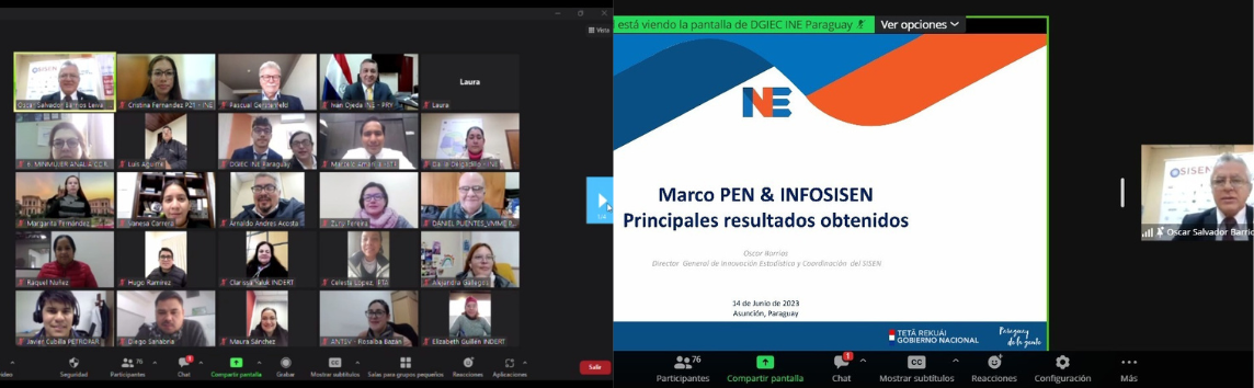 INE presentó avances de la Estrategia Nacional de Desarrollo Estadístico en un encuentro con más de 50 instituciones